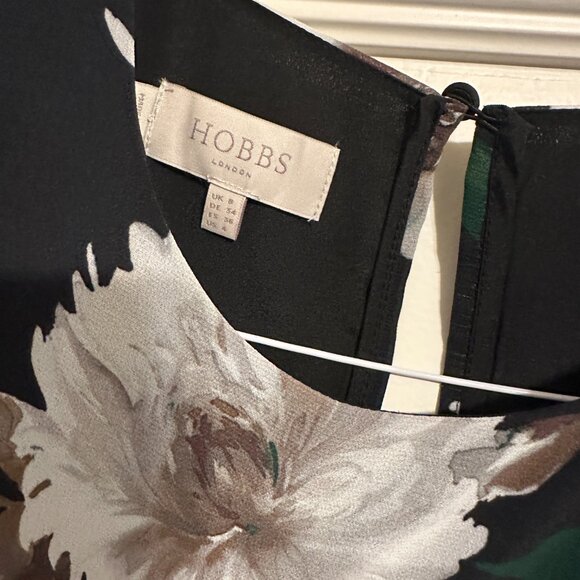 Hobbs London Floral A-line Chiffon Midi Dress - Picture 4 of 6